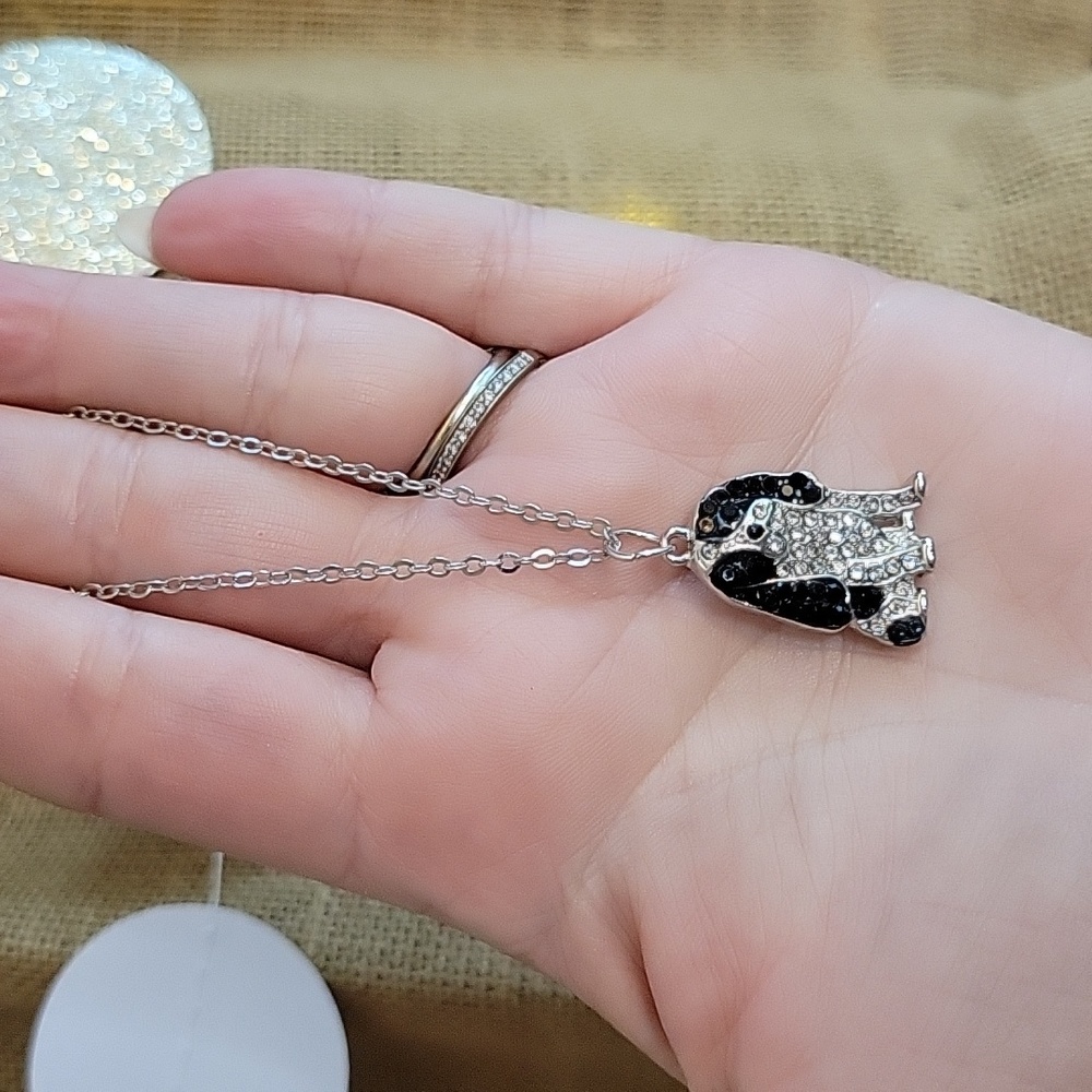 🔥LAST ONE🔥 SPRINGER SPANIEL Crystal Shimmer Necklace - Picture 3 of 7